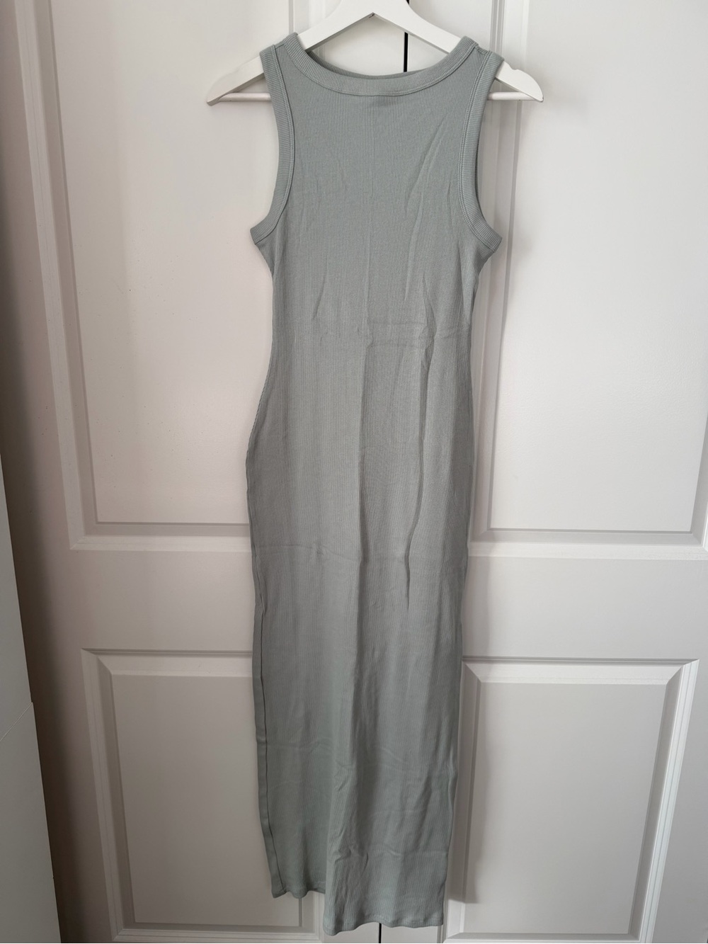 Sleeveless Ribbed Tank Maxi Dress